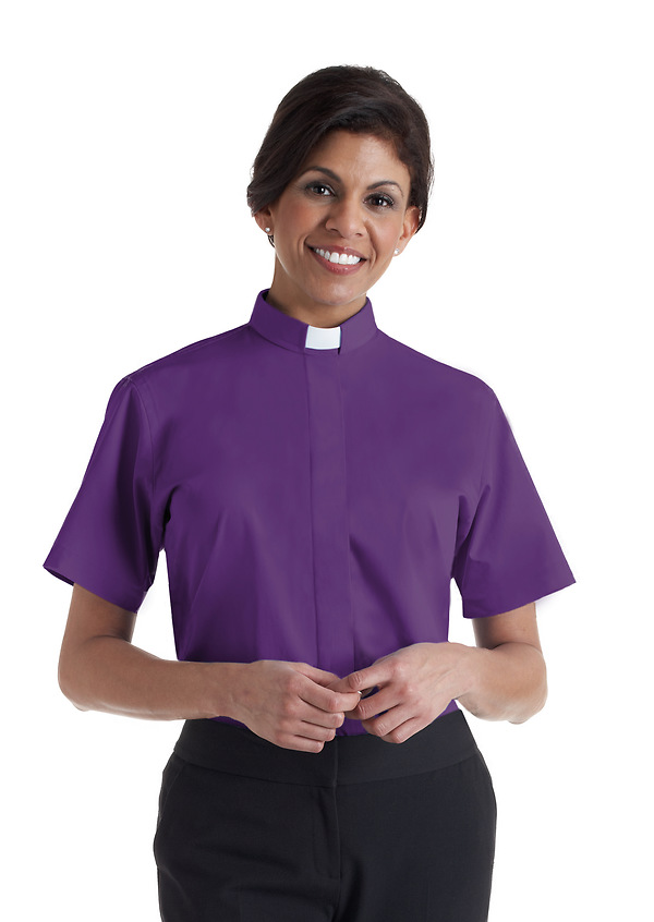 Murphy Women's Short Sleeve Tab Collar Clergy Blou | Cokesbury